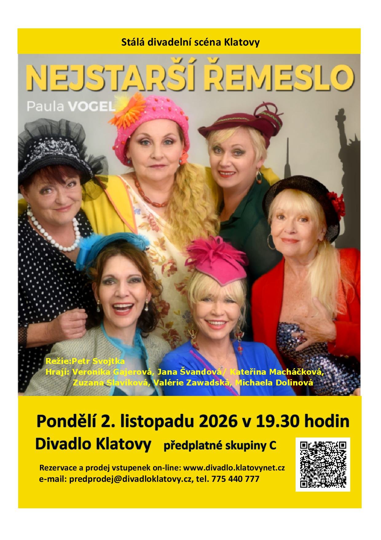 Klatovské divadlo nabídne koncerty, muzikály i komedie do prosince