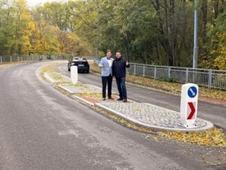 Nové ostrůvky v Radobyčicích usnadňují přecházení frekventované silnice