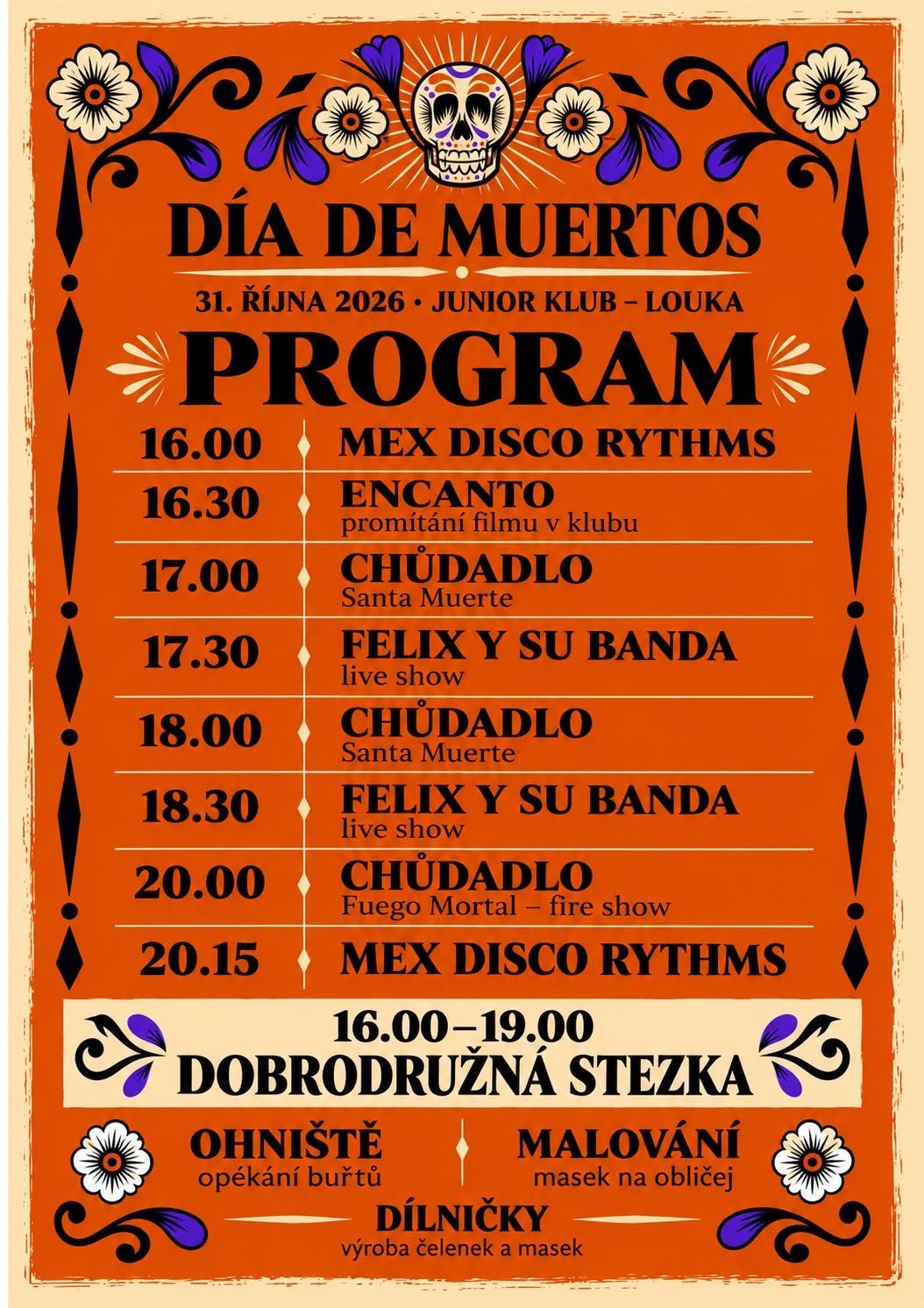 Příbram pozve na oslavu mexického svátku Día de Muertos